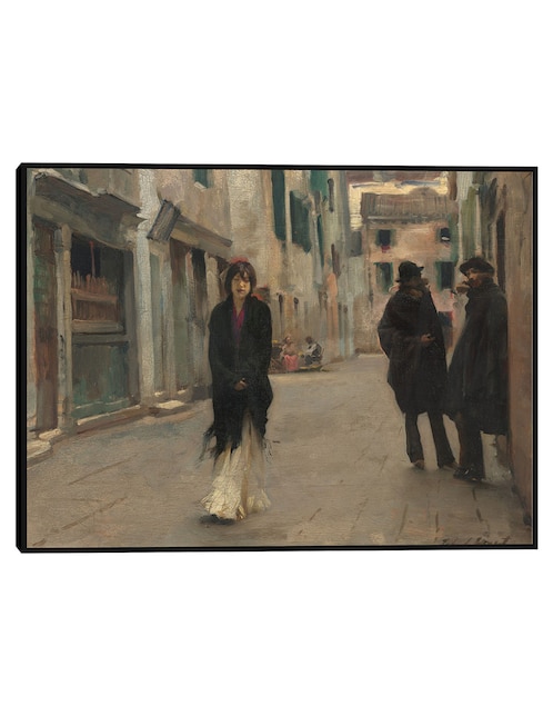 Cuadro decorativo Calle en Venecia técnica mixta Lugares 1