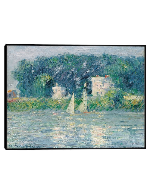 Cuadro decorativo Veleros en el Oise técnica mixta Navegación 1