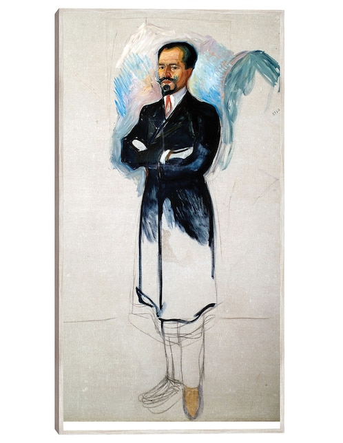 Cuadro decorativo Retrato de Ernest Thiel (Estudio) (1907) - Impresión en Lienzo técnica mixta Fotografía 1