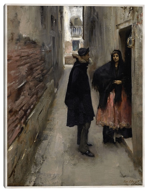 Cuadro decorativo Una Calle de Venecia (C. 1880-1882) técnica mixta  Fotografía 1