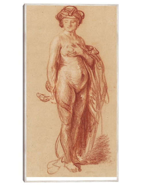 Cuadro decorativo Mujer Desnuda Con Serpiente (1637) técnica mixta Fotografía 1