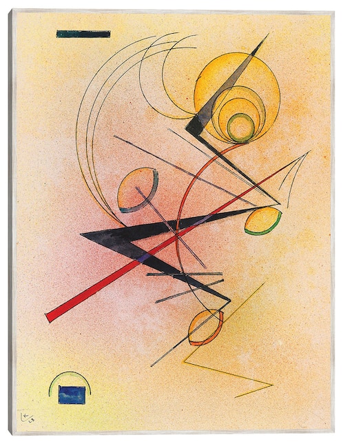 Cuadro decorativo Pequeños Cálidos (1928) técnica mixta Abstracto 1