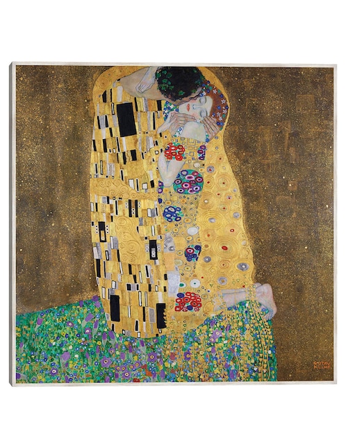 Cuadro decorativo El Beso técnica mixta Abstracto 1