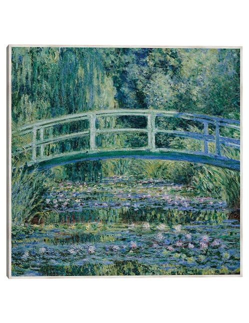 Cuadro decorativo Lirios de Agua Y Puente Japonés (1899) técnica mixta  Paisaje 1