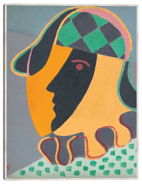Cuadro decorativo La Cabeza de Pierot (1932) técnica mixta  Abstracto 1