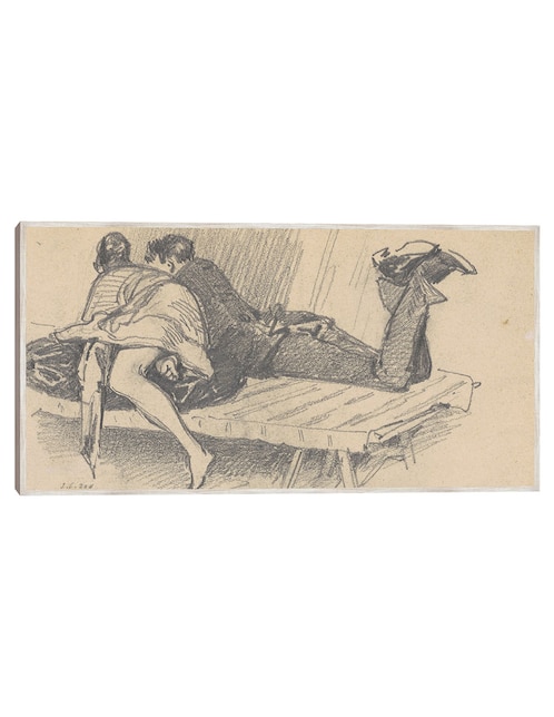 Cuadro decorativo Pareja En Un Catre (C. 1874-1877) técnica mixta Cuadros Jr Gente
