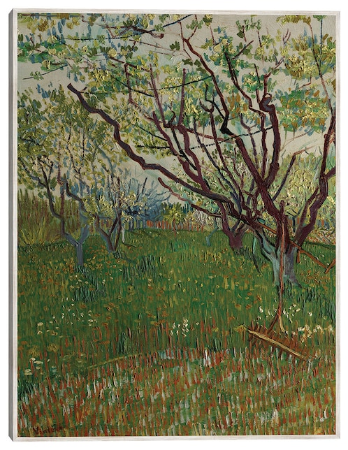 Cuadro decorativo El Huerto Floreciente (1888) técnica mixta Campos 1