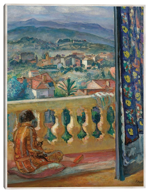 Cuadro decorativo Le Cannet, El Rideau Bleu (1926) técnica mixta Gente 1