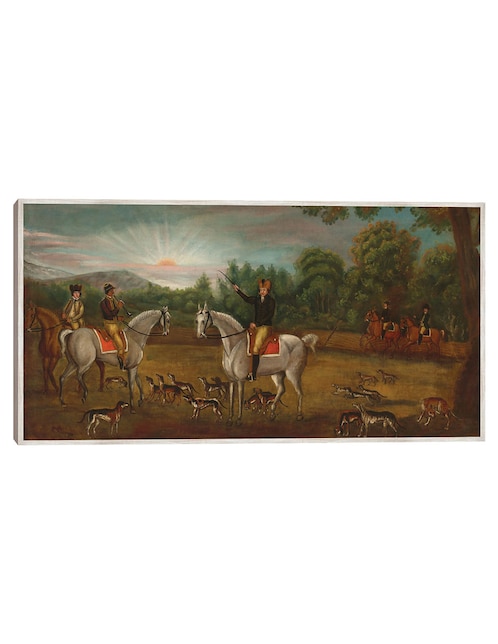 Cuadro decorativo El Inicio De La Caza, C. 1800 técnica mixta Gente 1