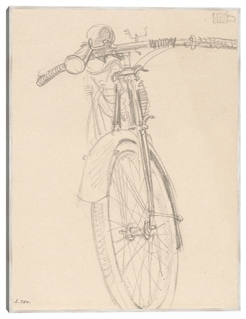 Cuadro decorativo Motocicleta (1918) técnica mixta Cuadros Jr Bocetos