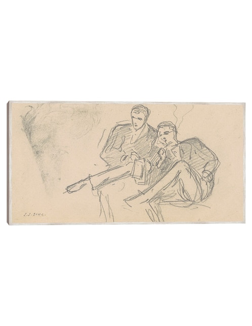Cuadro decorativo Hombres Sentados (C. 1874-1877) técnica mixta Cuadros Jr Bocetos