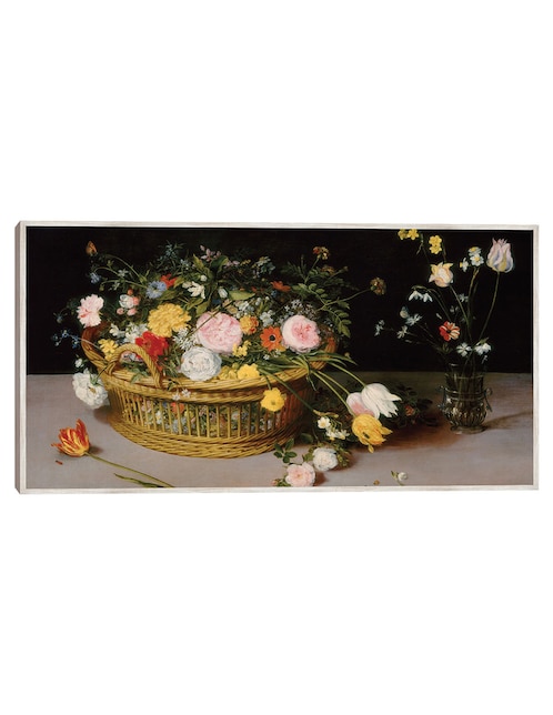 Cuadro decorativo Flores En Una Cesta Y Un Jarrón, 1615 técnica mixta Cuadros Jr Ramos