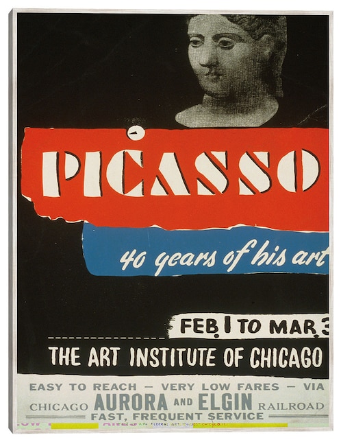 Cuadro decorativo Picasso–40 Años De Su Arte (1936) técnica mixta Publicidad 1