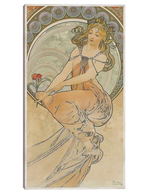 Cuadro decorativo Las Artes 3 (1898) técnica mixta  Gente 1