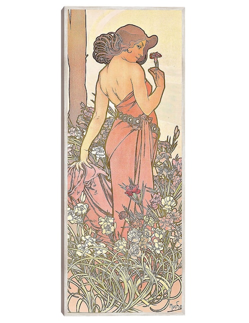 Cuadro decorativo El Clavel (1897) técnica mixta Gente 1