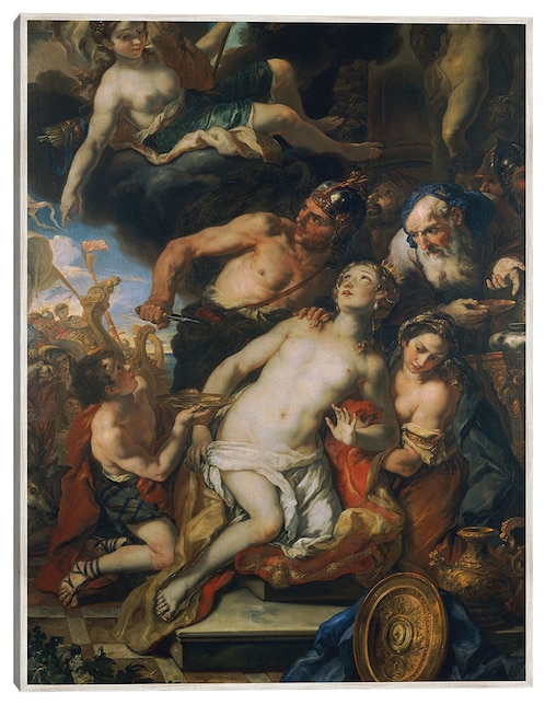 Cuadro decorativo El Sacrificio De Ifigenia (1690-1691) técnica mixta Religión y Espiritualidad 1