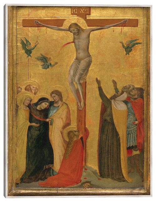 Cuadro decorativo La Crucifixión, C. 1320/1325 técnica mixta Figuras Celestiales 1