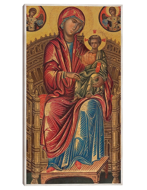 Cuadro decorativo La Virgen Y El Niño En Un Trono Curvo, C. 1260/1280 técnica mixta Vírgenes 1
