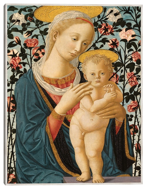 Cuadro decorativo La Virgen Y El Niño C. 1470 técnica mixta Vírgenes 1