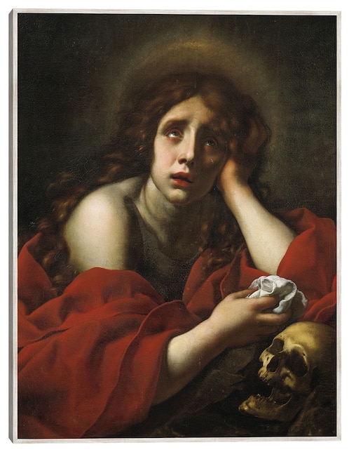 Cuadro decorativo La Penitente María Magdalena técnica mixta  Figuras Celestiales 1