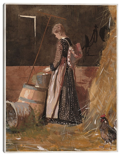 Cuadro decorativo Huevos Frescos (1874) técnica mixta Gente 1