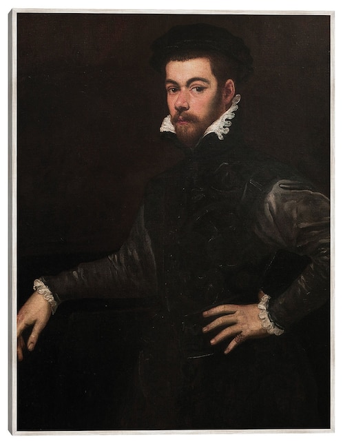Cuadro decorativo Retrato de Un Caballero (Hacia 1554) técnica mixta Cuadros Jr Retratos