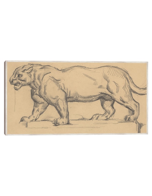 Cuadro decorativo Jaguar técnica mixta Cuadros Jr Bocetos