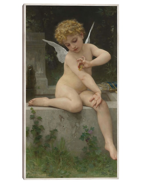 Cuadro decorativo Amor A La Mariposa (1888) técnica mixta Cuadros Jr Ángeles