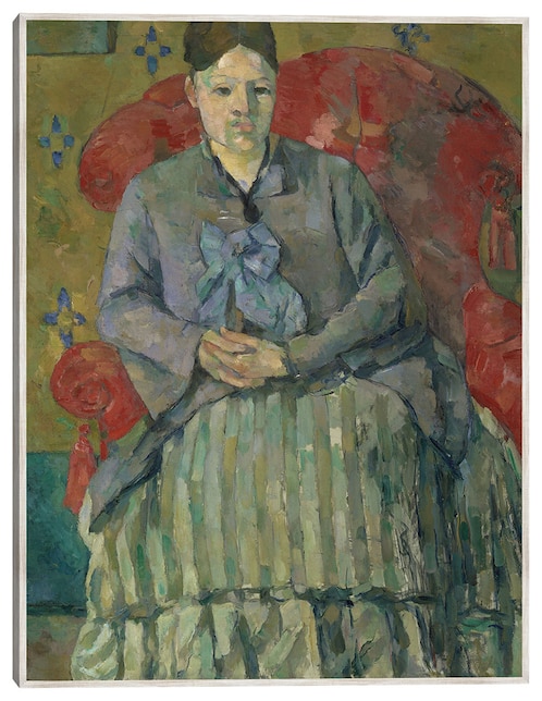 Cuadro decorativo Madame Cézanne En Un Sillón Rojo (Hacia 1877) técnica mixta Retratos 1