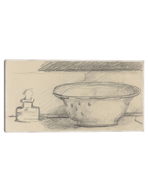 Cuadro decorativo Lavabo y Frasco Aromático (Anverso) (1877-1881) técnica mixta Bocetos 1
