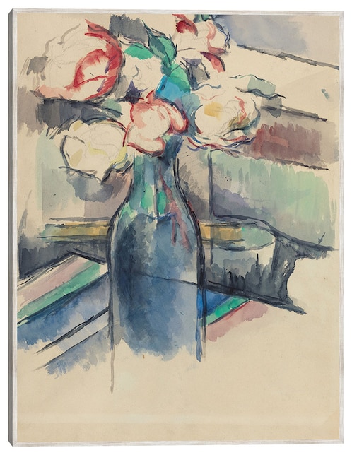 Cuadro decorativo Rosas En Una Botella (Anverso) (1900-1904) técnica mixta Cuadros Jr Floreros