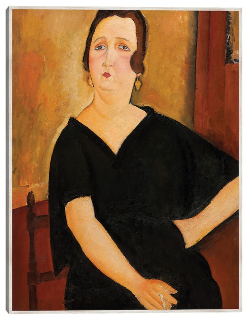 Cuadro decorativo Mujer Con Cigarrillo (1918) técnica mixta Cuadros Jr Retratos