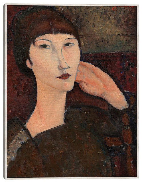 Cuadro decorativo Adrienne (Mujer Con Flequillo), 1917 técnica mixta Retratos 1