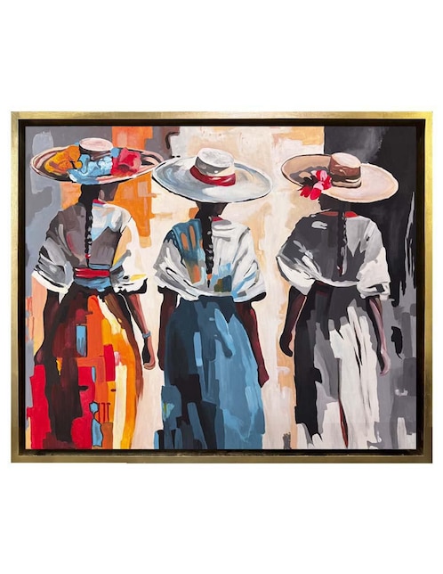 Pintura Tres Fuerzas técnica acrílico Lune Art Gallery Culturales