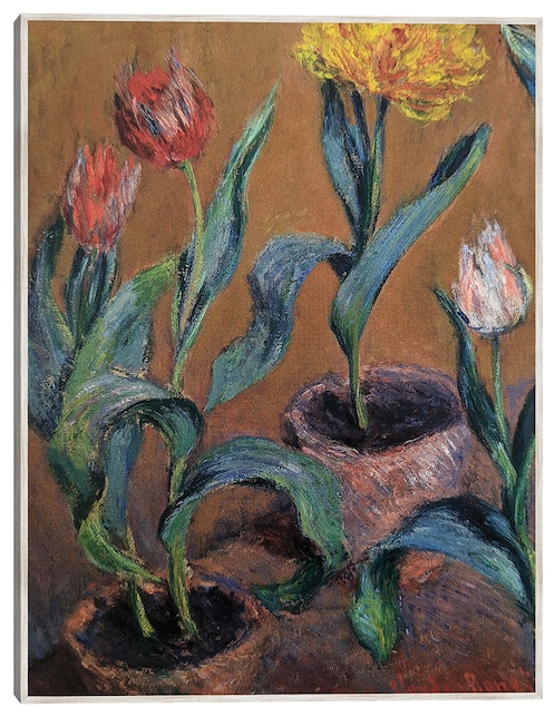 Cuadro decorativo Tulipanes técnica mixta Floración 1