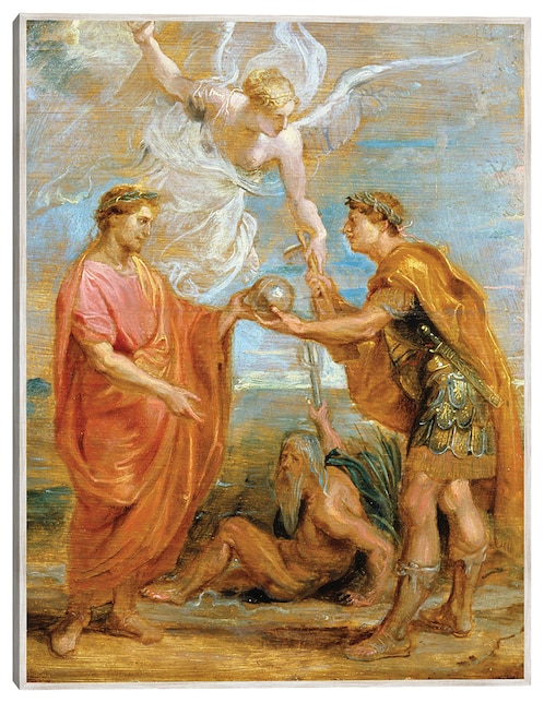 Cuadro decorativo Constancio Nombra A Constantino Como Su Sucesor (1622) técnica mixta Cuadros Jr Figuras Celestiales