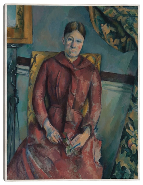 Cuadro decorativo Señora Cézanne técnica mixta Retratos 1