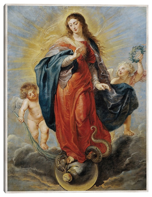 Cuadro decorativo Inmaculada Concepción (1628-1629) técnica mixta Cuadros Jr Figuras Celestiales