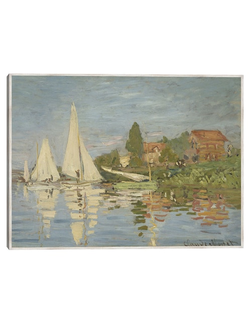Cuadro decorativo Regatas En Argenteuil (Hacia 1872) técnica mixta Navegación 1