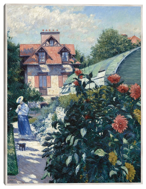 Cuadro decorativo Dalias, Jardín De Petit Gennevilliers (1893) técnica mixta Primavera 1