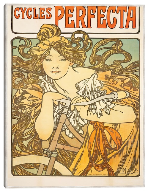 Cuadro decorativo Ciclos Perfecta (1897) técnica mixta Publicidad 1