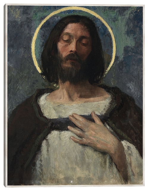 Cuadro decorativo Cristo (C. 1905) técnica mixta Cuadros Jr Figuras Celestiales