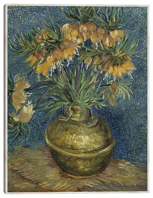 Cuadro decorativo Fritillarios Imperiales En Un Jarrón De Cobre (1887) técnica mixta Floreros 1