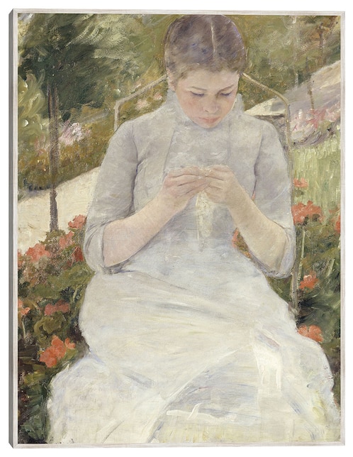 Cuadro decorativo La Muchacha Del Jardín (Entre 1880 y 1882) técnica mixta Cuadros Jr Retratos