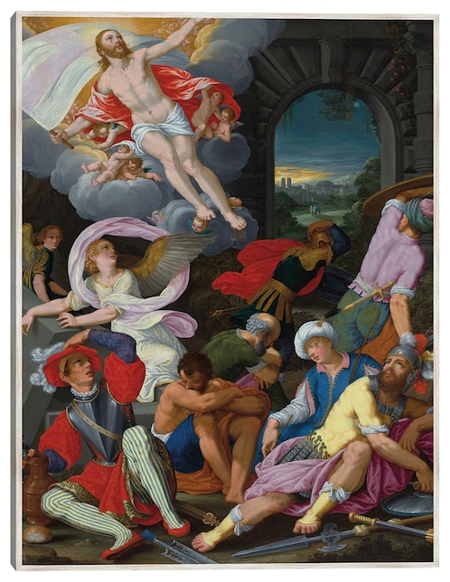 Cuadro decorativo La Resurrección De Cristo (1622) técnica mixta Cuadros Jr Figuras Celestiales