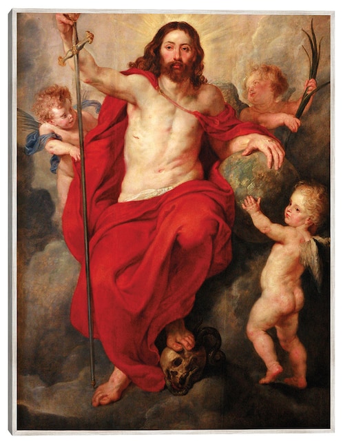 Cuadro decorativo Cristo Triunfando Sobre La Muerte y El Pecado (Hacia 1615-1616) técnica mixta Figuras Celestiales 1