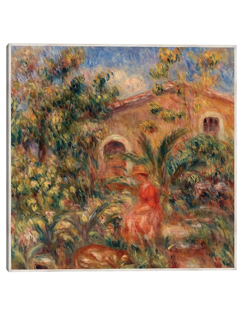 Cuadro decorativo Paisaje Con Mujer y Perro (Femme Et Chien Dans Un Paysage) (1917) técnica mixta Cuadros Jr Campos