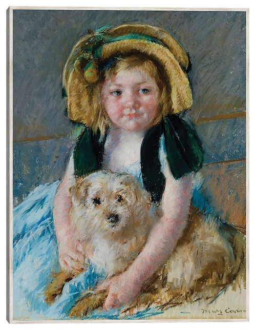 Cuadro decorativo Sara Con Hijo Chien (1901) técnica mixta Cuadros Jr Retratos