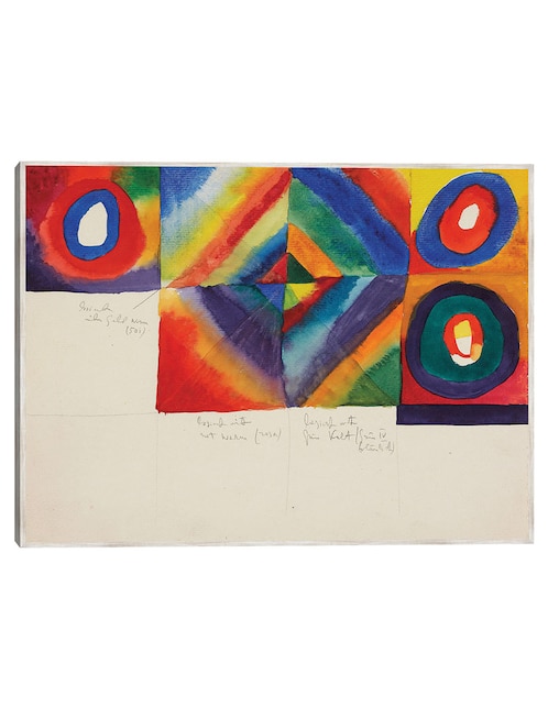 Cuadro decorativo Estudios De Color Con Información Sobre La técnica Pictórica (1913) técnica mixta Cuadros Jr Colores
