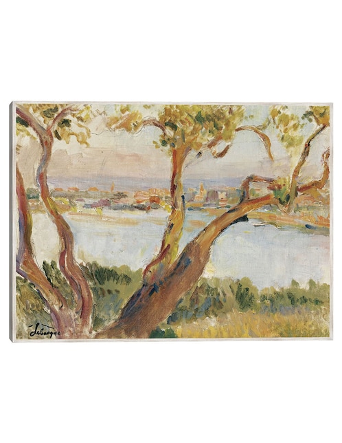 Cuadro decorativo Vista De Antibes técnica mixta Lagos 1